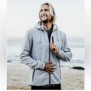 Rip Curl technical heavy Gray fleece Anti-Series Hoodie